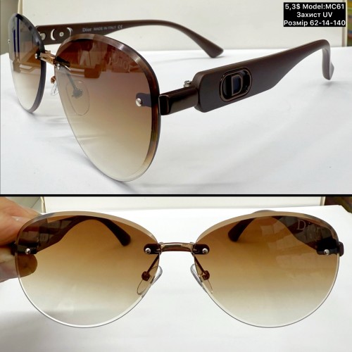 0003 Жіночі «безоправні» (MC61) Розмір 62-14-140 Захист UV